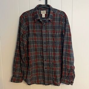 L.L. Bean plaid flannel size‎ M
